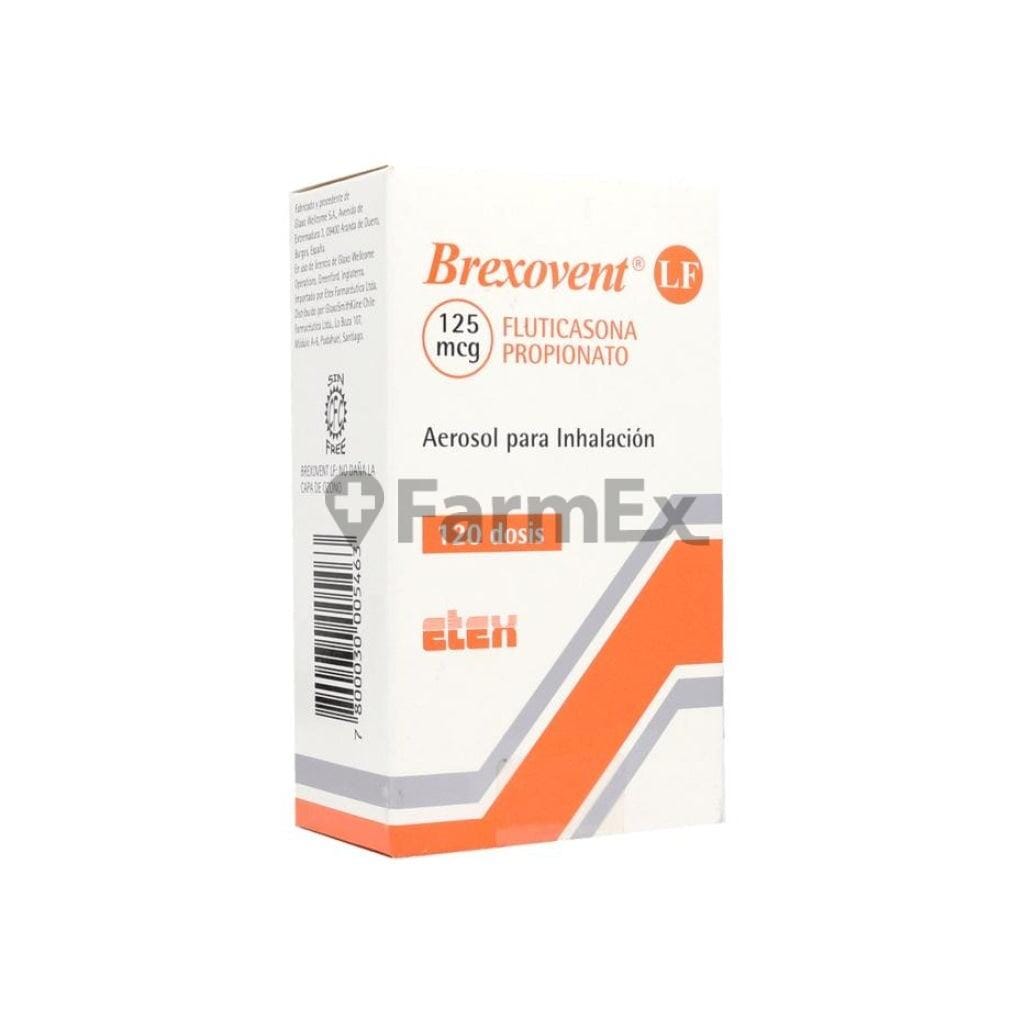 Brexovent LF Propionato de Fluticasona 125 mcg x 120 dosis Farmex-Fonasa-Persistente